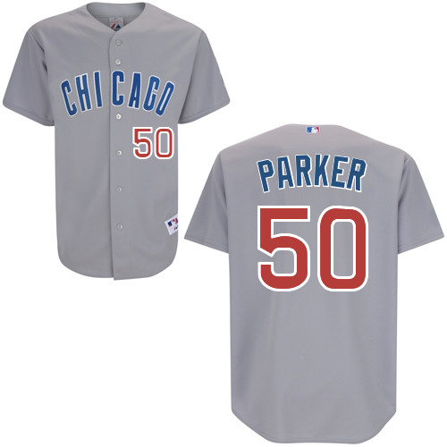 Blake Parker #50 MLB Jersey-Chicago Cubs Men's Authentic Road Gray Baseball Jersey